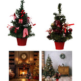 Tabletop Christmas Tree Statue Funny Figurine for Tabletop Kitchen Fireplace Style A