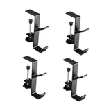 4 Pieces Desk Mount Bag Holders Storage Desk Bag Hook for Table Desk Cabinet Black