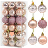 36 Pieces Christmas Ball Decoration Hanging Pendant for Holiday Cabinet Home