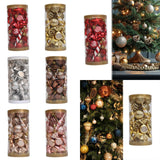 31Pcs Christmas Tree Hanging Decorations Indoor Wall Fireplace Xmas Pendants Red