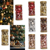 31Pcs Christmas Tree Hanging Decorations Indoor Wall Fireplace Xmas Pendants Red