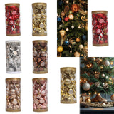 31Pcs Christmas Tree Hanging Decorations Indoor Wall Fireplace Xmas Pendants Red