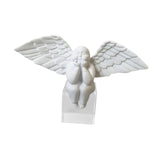 Angel Figurine Cute Craft Collectible Figurine for Desktop Home Office House White