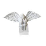 Angel Figurine Cute Craft Collectible Figurine for Desktop Home Office House White