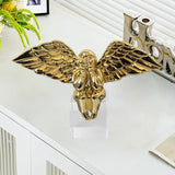 Angel Figurine Cute Craft Collectible Figurine for Desktop Home Office House Gold