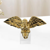 Angel Figurine Cute Craft Collectible Figurine for Desktop Home Office House Gold