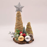 Mini Christmas Tree for Desk Christmas Gift Crafts Miniature Christmas Decor