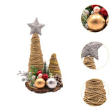 Mini Christmas Tree for Desk Christmas Gift Crafts Miniature Christmas Decor