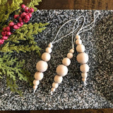 10 Pieces Wood Beads Boho Christmas Decors for Bedroom Living Room Farmhouse