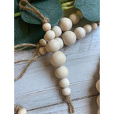 10 Pieces Wood Beads Boho Christmas Decors for Bedroom Living Room Farmhouse