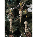 10 Pieces Wood Beads Boho Christmas Decors for Bedroom Living Room Farmhouse