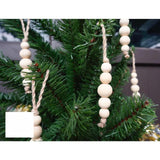 10 Pieces Wood Beads Boho Christmas Decors for Bedroom Living Room Farmhouse