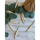 10 Pieces Wood Beads Boho Christmas Decors for Bedroom Living Room Farmhouse