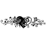 Wall Sculpture Hanging Accent Modern Bathroom Butterfly Metal Wall Art Decor With Heart