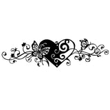 Wall Sculpture Hanging Accent Modern Bathroom Butterfly Metal Wall Art Decor With Heart