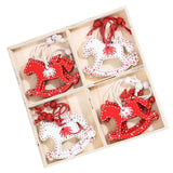 Christmas Hanging Decorations Wood Ornament for Housewarming Cabinet Bedroom Horse