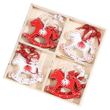 Christmas Hanging Decorations Wood Ornament for Housewarming Cabinet Bedroom Horse