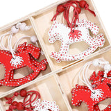 Christmas Hanging Decorations Wood Ornament for Housewarming Cabinet Bedroom Horse