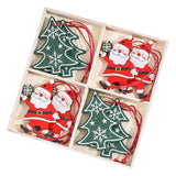 Christmas Hanging Decorations Wood Ornament for Housewarming Cabinet Bedroom Santa Claus