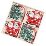 Christmas Hanging Decorations Wood Ornament for Housewarming Cabinet Bedroom Santa Claus