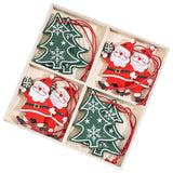 Christmas Hanging Decorations Wood Ornament for Housewarming Cabinet Bedroom Santa Claus