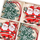 Christmas Hanging Decorations Wood Ornament for Housewarming Cabinet Bedroom Santa Claus