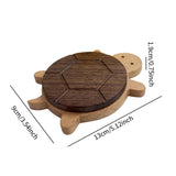 Wooden Turtle Coaster Tabletop Decorations Table Coaster for Cafe Bar Teapot