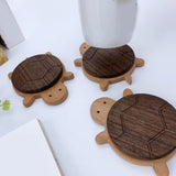 Wooden Turtle Coaster Tabletop Decorations Table Coaster for Cafe Bar Teapot