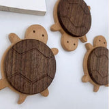 Wooden Turtle Coaster Tabletop Decorations Table Coaster for Cafe Bar Teapot