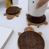 Wooden Turtle Coaster Tabletop Decorations Table Coaster for Cafe Bar Teapot