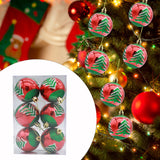 6 Pieces Christmas Tree Ball Ornaments Hanging for Decoration Birthday Party tree