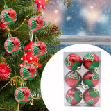 6 Pieces Christmas Tree Ball Ornaments Hanging for Decoration Birthday Party tree