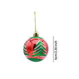 6 Pieces Christmas Tree Ball Ornaments Hanging for Decoration Birthday Party tree