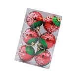 6 Pieces Christmas Tree Ball Ornaments Hanging for Decoration Birthday Party snowflake