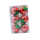 6 Pieces Christmas Tree Ball Ornaments Hanging for Decoration Birthday Party snowflake