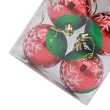 6 Pieces Christmas Tree Ball Ornaments Hanging for Decoration Birthday Party snowflake