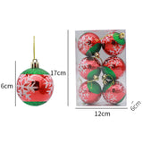 6 Pieces Christmas Tree Ball Ornaments Hanging for Decoration Birthday Party snowflake