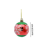 6 Pieces Christmas Tree Ball Ornaments Hanging for Decoration Birthday Party snowflake