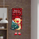 Merry Christmas Garden Flag Cartoon Ornament for Outdoor Indoor Garden Store Elk