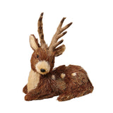 Christmas Deer Figurine Collection Reindeer Statue for Farmhouse Shelf Study