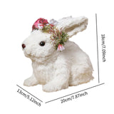 Bunny Statue Collection Party Tabletop Ornament for Indoor Living Room Table