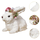 Bunny Statue Collection Party Tabletop Ornament for Indoor Living Room Table