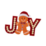 Christmas Figurine Holiday Decoration Funny Sculpture for Kitchen Desk Gingerbread Man