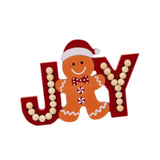 Christmas Figurine Holiday Decoration Funny Sculpture for Kitchen Desk Gingerbread Man