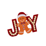 Christmas Figurine Holiday Decoration Funny Sculpture for Kitchen Desk Gingerbread Man