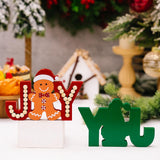 Christmas Figurine Holiday Decoration Funny Sculpture for Kitchen Desk Gingerbread Man