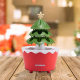 Christmas Tree Humidifier Christmas Gift 250 ml for Bedroom Living Room Home Red