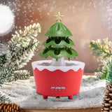 Christmas Tree Humidifier Christmas Gift 250 ml for Bedroom Living Room Home Red