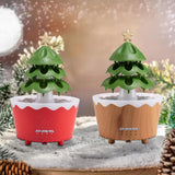 Christmas Tree Humidifier Christmas Gift 250 ml for Bedroom Living Room Home Red