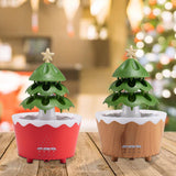 Christmas Tree Humidifier Christmas Gift 250 ml for Bedroom Living Room Home Red